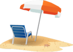 Beach Chair And Umbrella