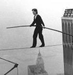 philippe petit world trade center tight rope walk